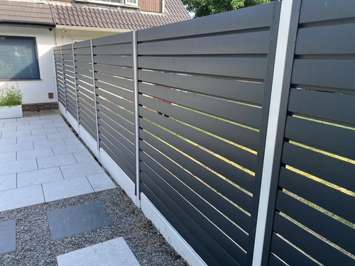 Modern steel fence electric - modern,