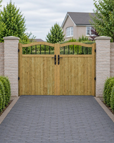 Swan neck double driveway - double,